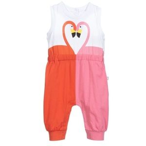 🌟STELLA MCCARTNEY BABY FLAMINGO-PRINT JUMPSUIT🌟